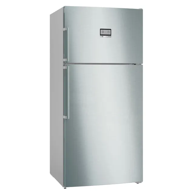 Bosch Series 6 Top Mount Freezer Refrigerator KDN86HIE0M, Brushed Steel, 2 Doors