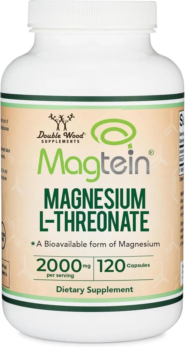 Double Wood Supplements Magnesium L-Threonate (120 X 2000mg Capsules)