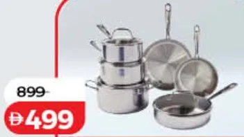 T-fal Pro Tri-Ply stainless set