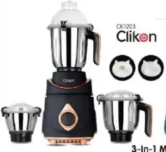 Clikon خلاط مع مطحنة 3 في 1 Ck1203، 750W
