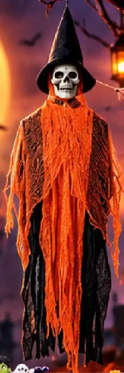 Halloween skull hanging