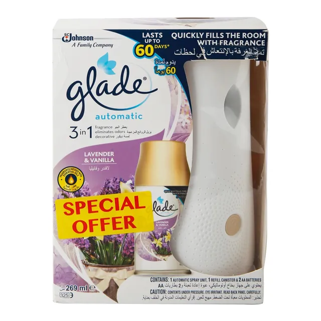 Glade Automatic Spray Lavender &Vanilla Holder + Refill