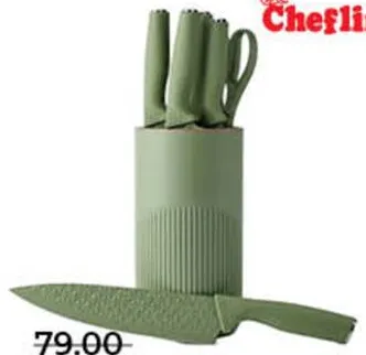 Chefline Knife Block Set Assorted