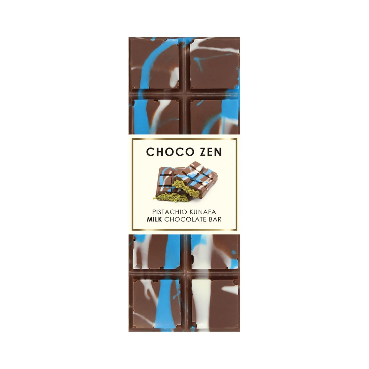Choco Zen لوح شوكولاتة دبي بالحليب بالكنافة والفستق