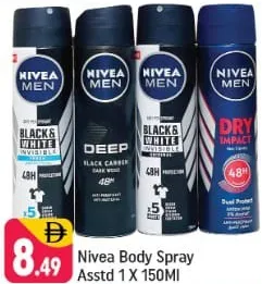 Nivea Body Spray Assorted