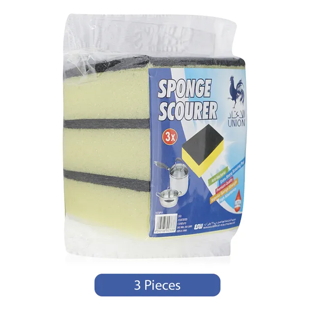 Union Sponge Scourer - 3 Pcs