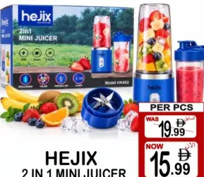 Hejix 2 In 1 Minijuicer HX402