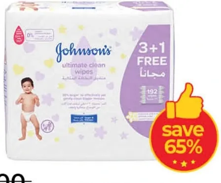 Johnson's Jasmine Ultimate Clean Baby Wipes