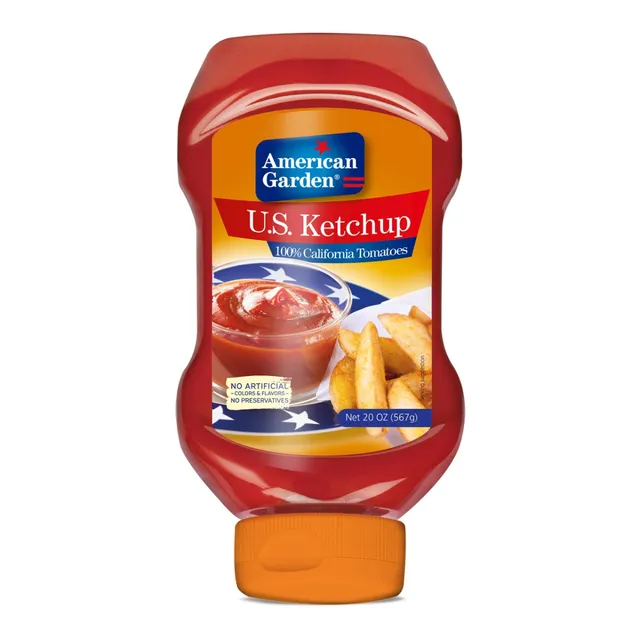 American Garden Tomato Ketchup Squeeze 20Ozx2Pcs