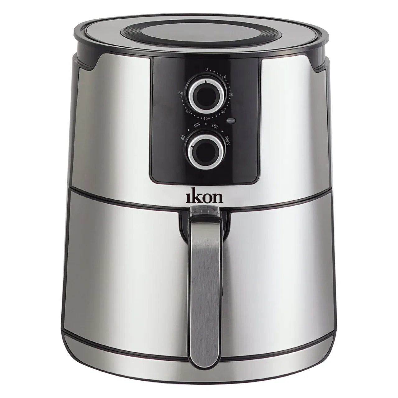 Ikon مقلاة هوائية، أسود/فضي، IK-AF605Y