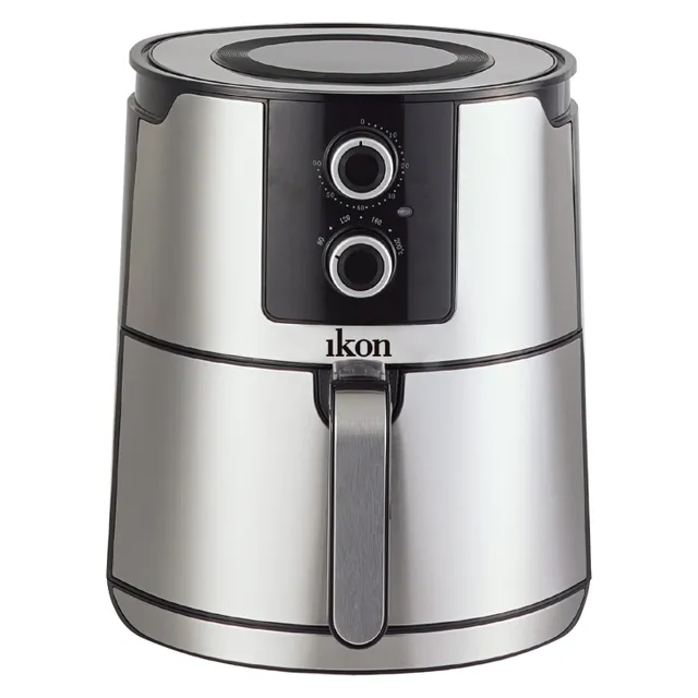 Ikon Air Fryer, Black/Silver, IK-AF605Y