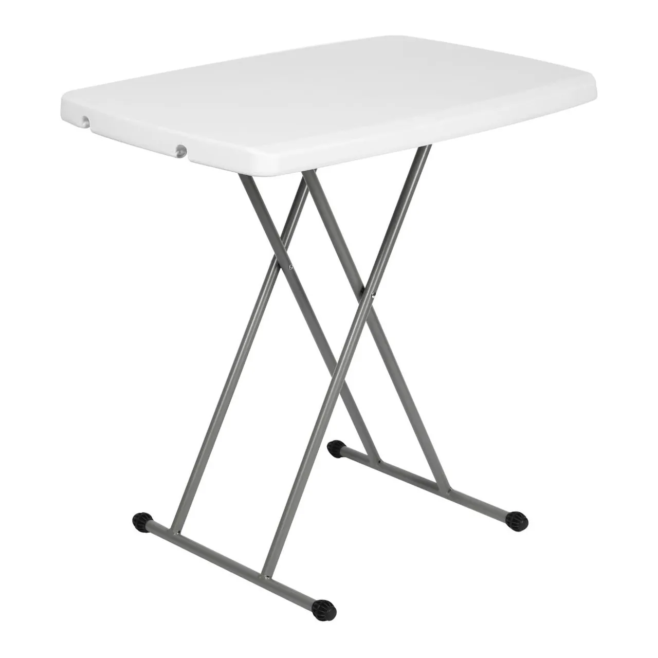 Royal Relax طاولة شخصية قابلة للطي HDPE قابلة لتعديل الارتفاع، 76 cm، بيضاء، ZJ-SJ76