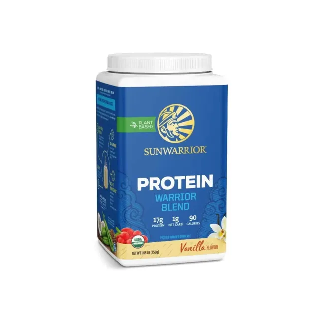 Sunwarrior Warrior Blend, Plant - Based, Keto-Friendly, Organic Protein Powder Vanilla
