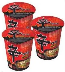 Nongshim شوربة نودلز أكواب Shin