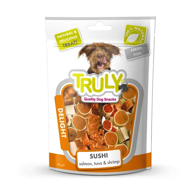Truly Salmon, Tuna & Shrimp Sushi Delight Dog Snacks