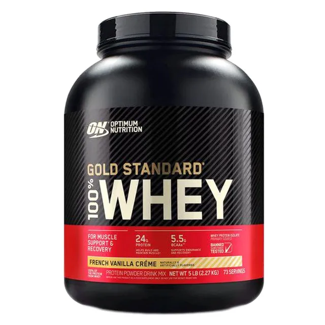 Optimum Nutrition Gold Standard French Vanilla Creme Flavoured 100% Whey Protein Powder