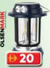 Olsenmark مصباح طوارئ شمسي Ome2824