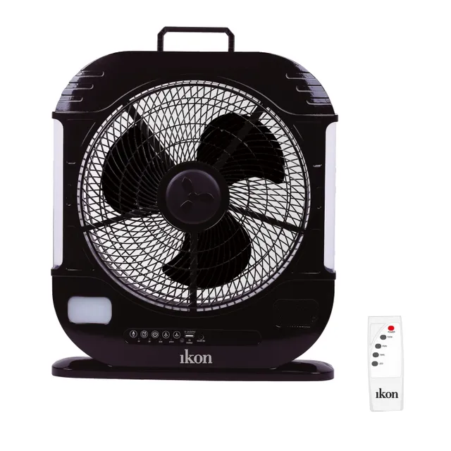 Ikon Rechargable Fan, 12 inches, 1820 RPM, IK-1009