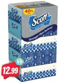 Scott مناديل وجه بلس
