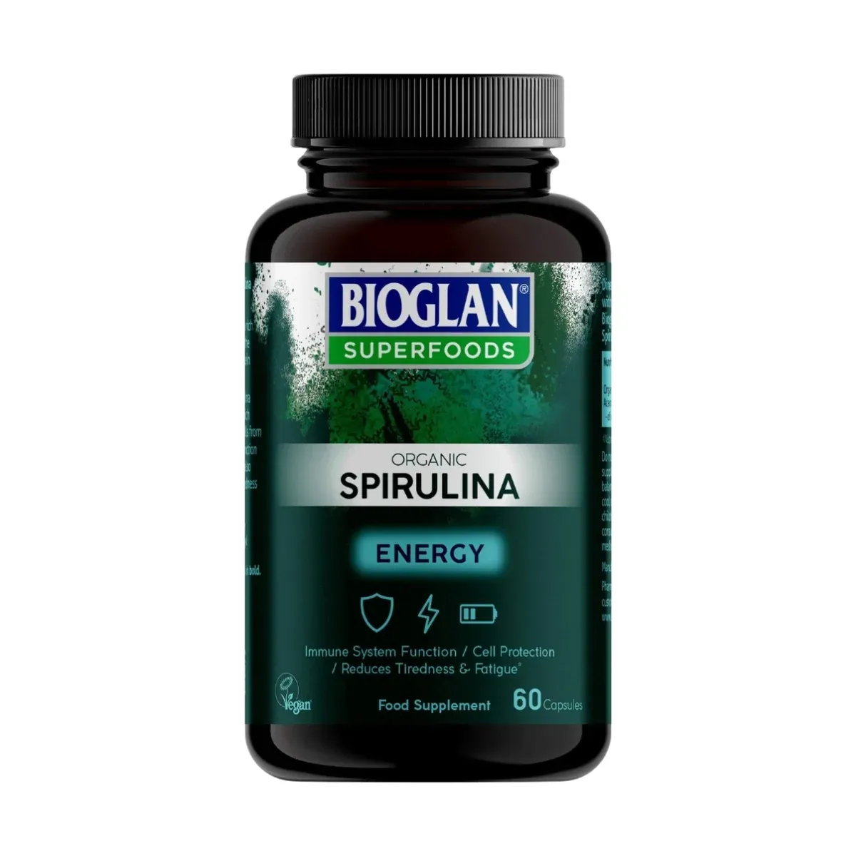 Bioglan سوبر فودز سبيرولينا عضوية 60 كبسولة