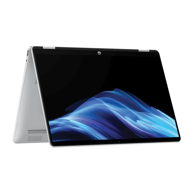 HP OmniBook 5 Flip 2-in-1 Laptop, Intel Core 5-120U, 16GB RAM, 512GB SSD, 14-Inch 2K IPS, Intel Graphics Card, Windows 11 Home, Silver, 14FP0035NE with Bundle