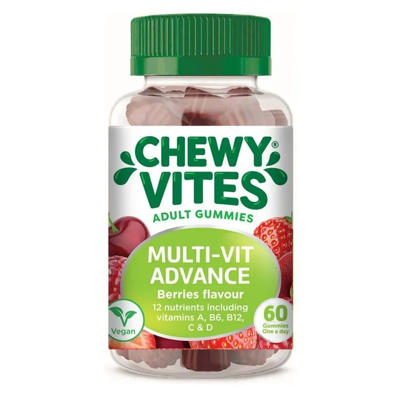 Chewy Vites حلويات جيلاتينية فيتامينات متكاملة للكبار - 60 Pcs