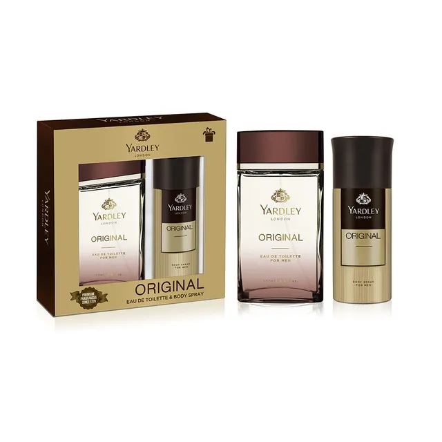Yardley London Original Gift Set Eau De Toilette + Body Spray For Men