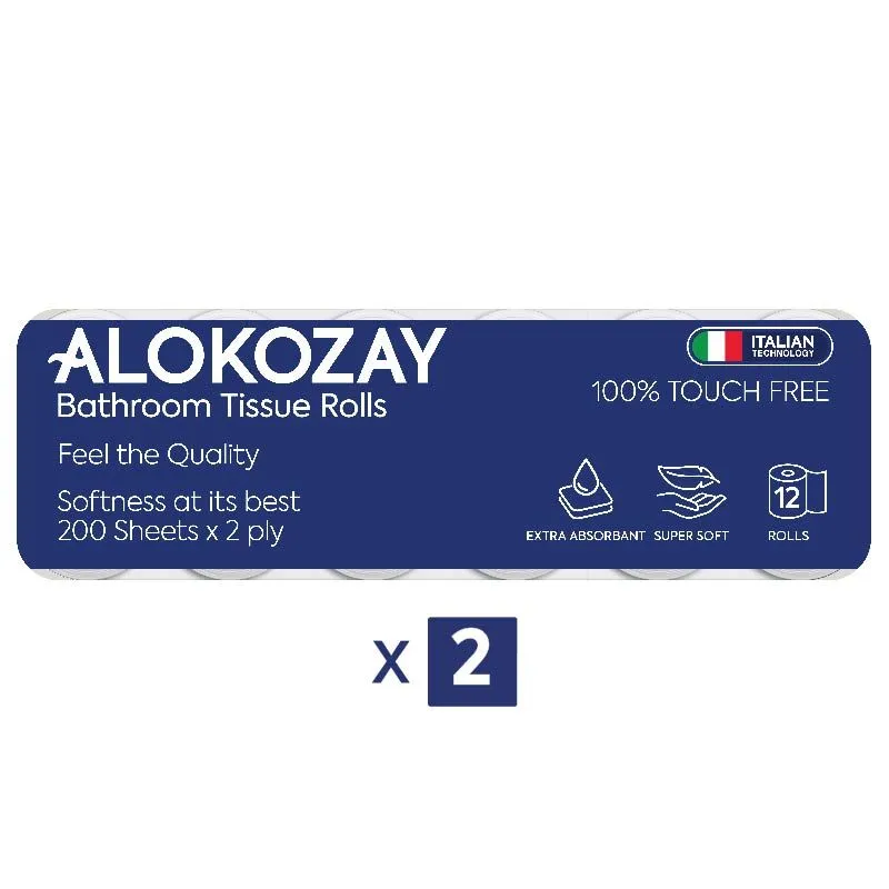 Alokozay مناديل حمام - 24 رول