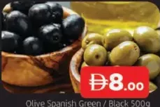Olive Spanish green / black