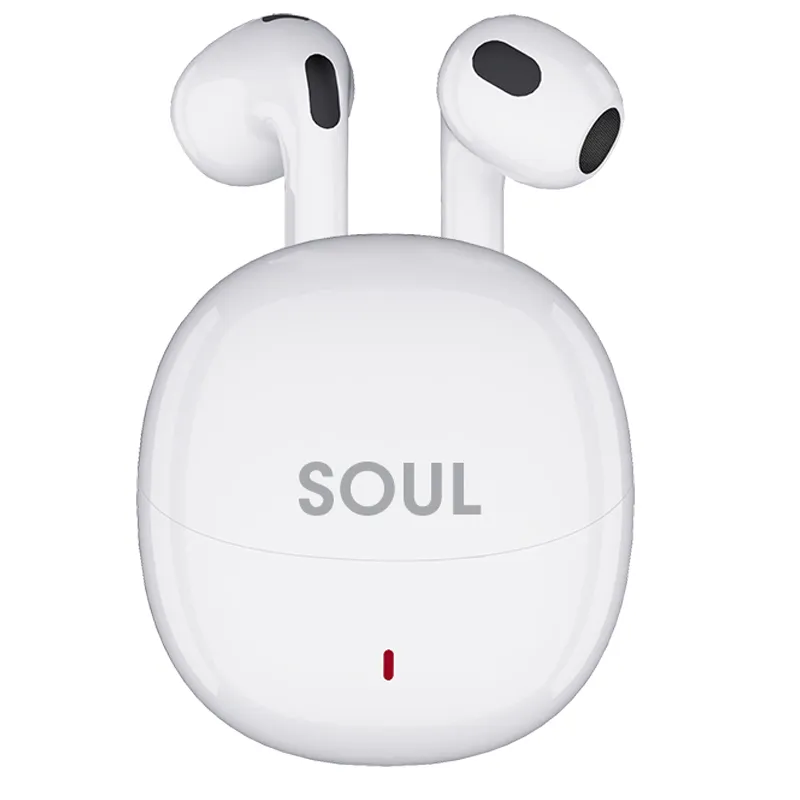 X.Cell سماعات أذن لاسلكية Soul مدعومة بالذكاء الاصطناعي | Bluetooth 5.4 | AI Translation And Dialogue Mode | 6 Hour Playback | USB-C Charging Case | أبيض
