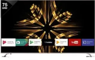 Vu Web Smart LED TV 4K, 75 L