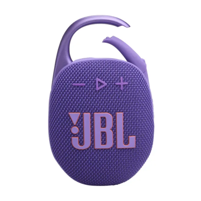 JBL Clip 5 Ultra-portable waterproof speaker with AURACAST, Powerful Audio, Dustproof, Wireless Bluetooth Streaming, 12 Hours of Playtime, Purple