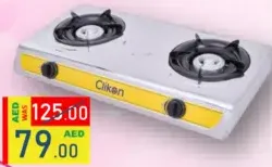Clikon Gas Stove Double Burner CK2144