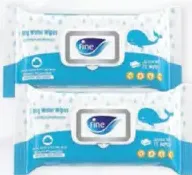 Fine Baby Wipes Water/ Chamomile & Aloe Vera