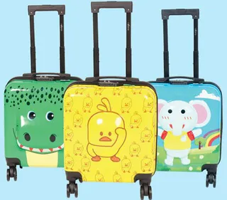 Ndora Kids 4Wheel Hard Trolley asstd.