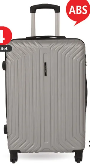 ABS 4Wheel Hard Trolley Assorted