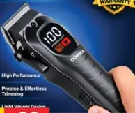 Domea ماكينة حلاقة شعر Pro Series قابلة للشحن Gt151