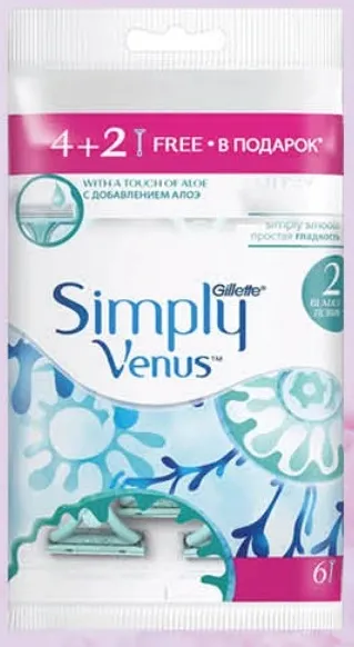 Gillette شفرة حلاقة للاستعمال الواحد Venus 2-Plus