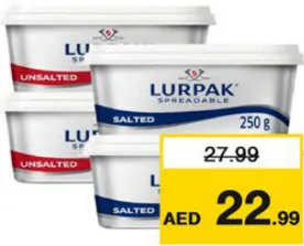 Lurpak Sprdbl Cup Butter Unsalted/Salted