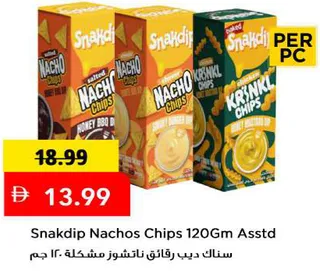 Snakdip Nachos Chips Asstd