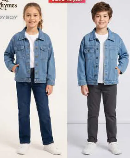 Rhymes / TIDYBOY Boys/Girls Denim Jacket Assorted