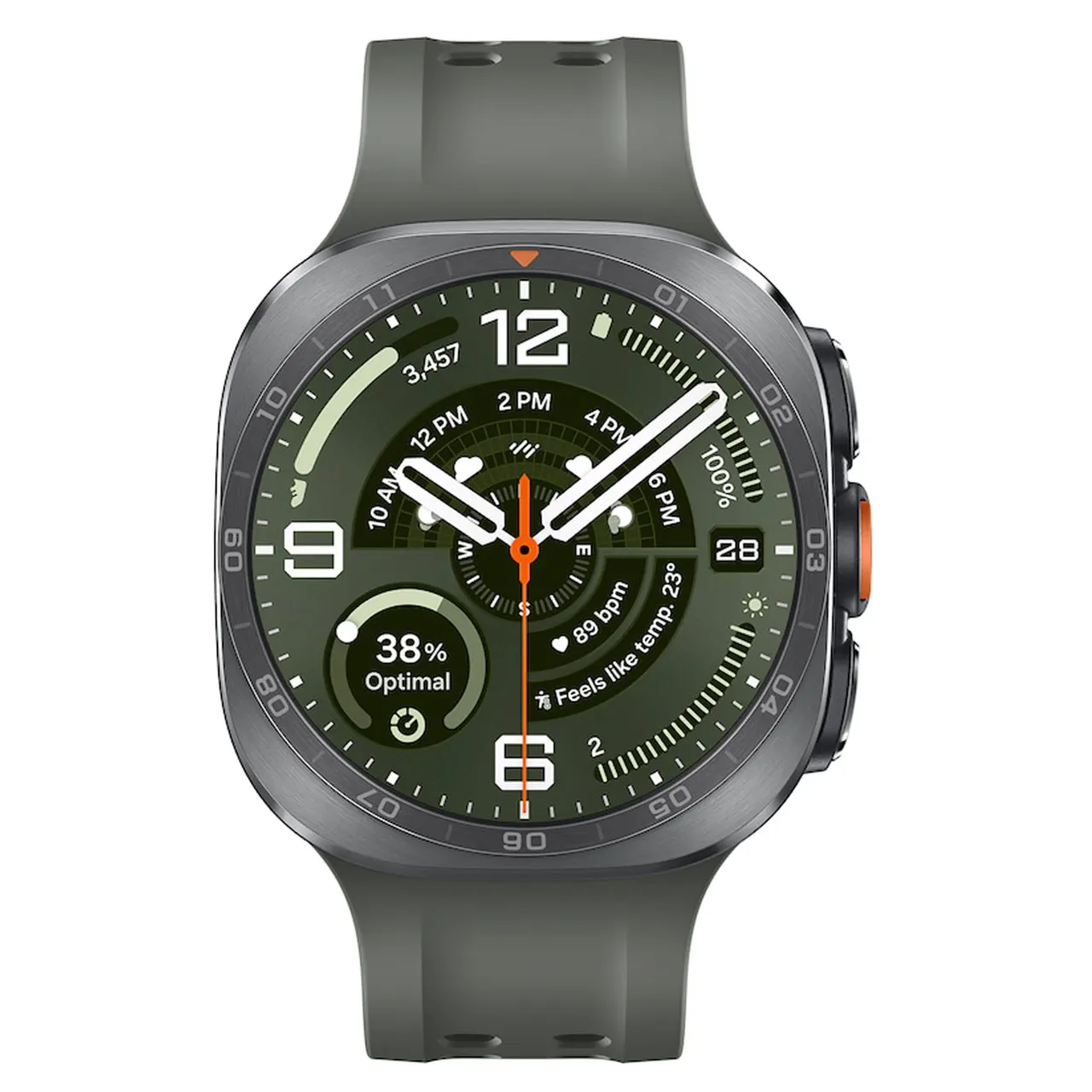 samsung ساعة ذكية Galaxy Watch Ultra 2 مقاس 47 mm تدعم LTE و GPS تيتانيوم فضي