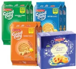 Britannia Good Day Pista & Almond/Cashew/Butter / Baker's Pride Butter Cookies