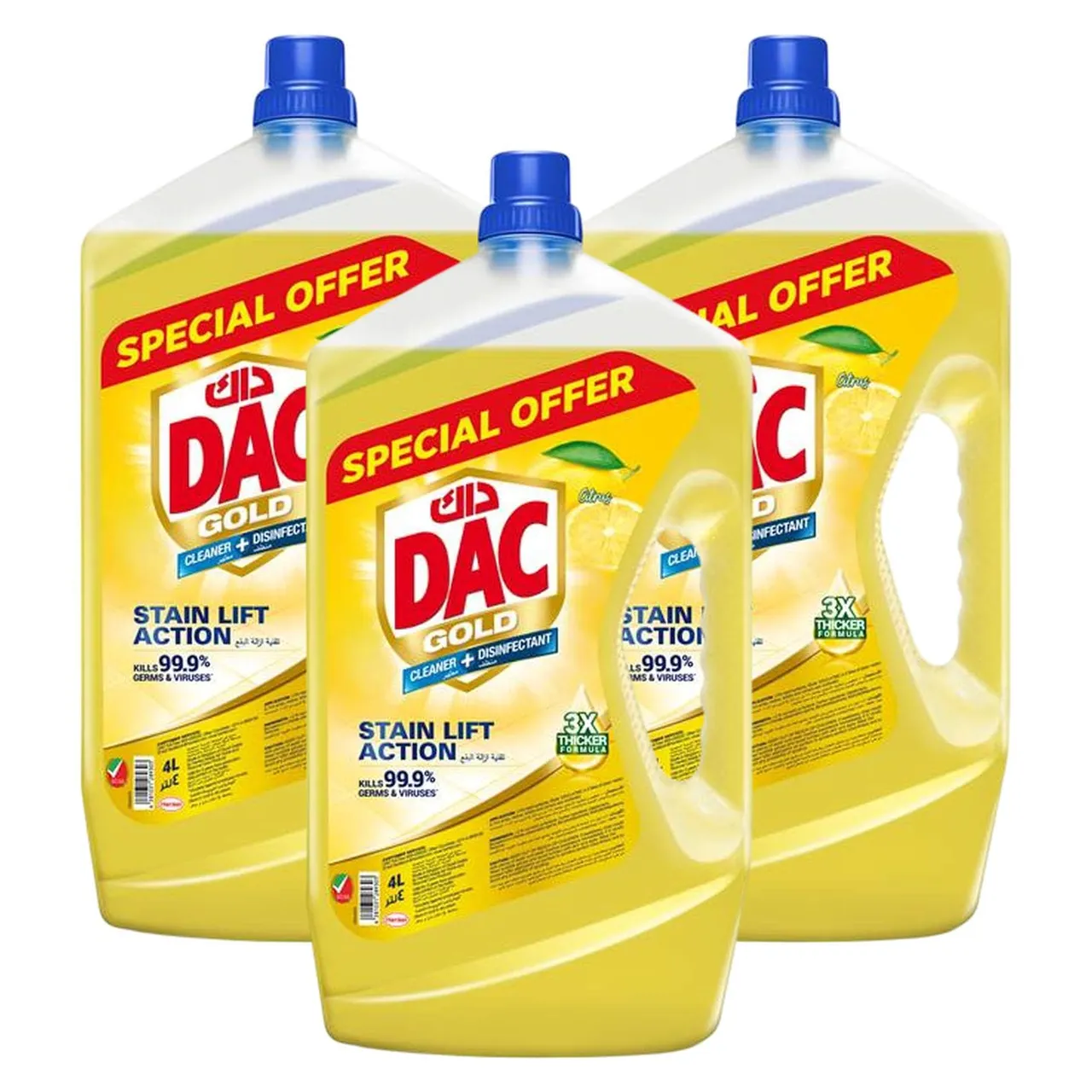 Dac منظف ومطهر Gold Plus بالحمضيات