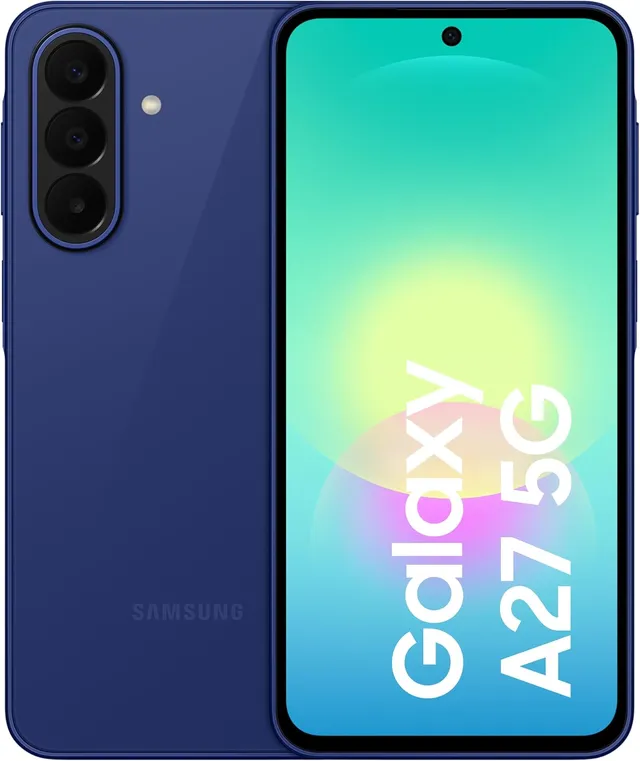 Samsung Galaxy A27 5G, 6GB RAM 128GB Storage, 50MP + 5MP+2MP Triple Camera, Snapdragon 6 Gen 3, 6.7" FHD+ Super AMOLED 120Hz Display, 5000mAh Battery, Blue