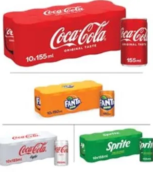 Coca Cola Regular/Light/Sprite Lemon Lime/Fanta Orange Can