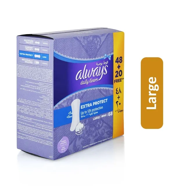 Always Fp Liners Extra Protect Large 68`S