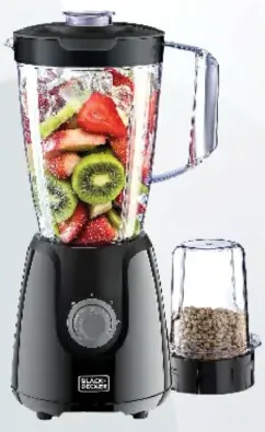 Black+Decker 400W Blender With Grinder Mill BX4130-B5