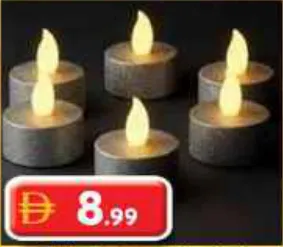 Zayo شمع LED مع بطارية