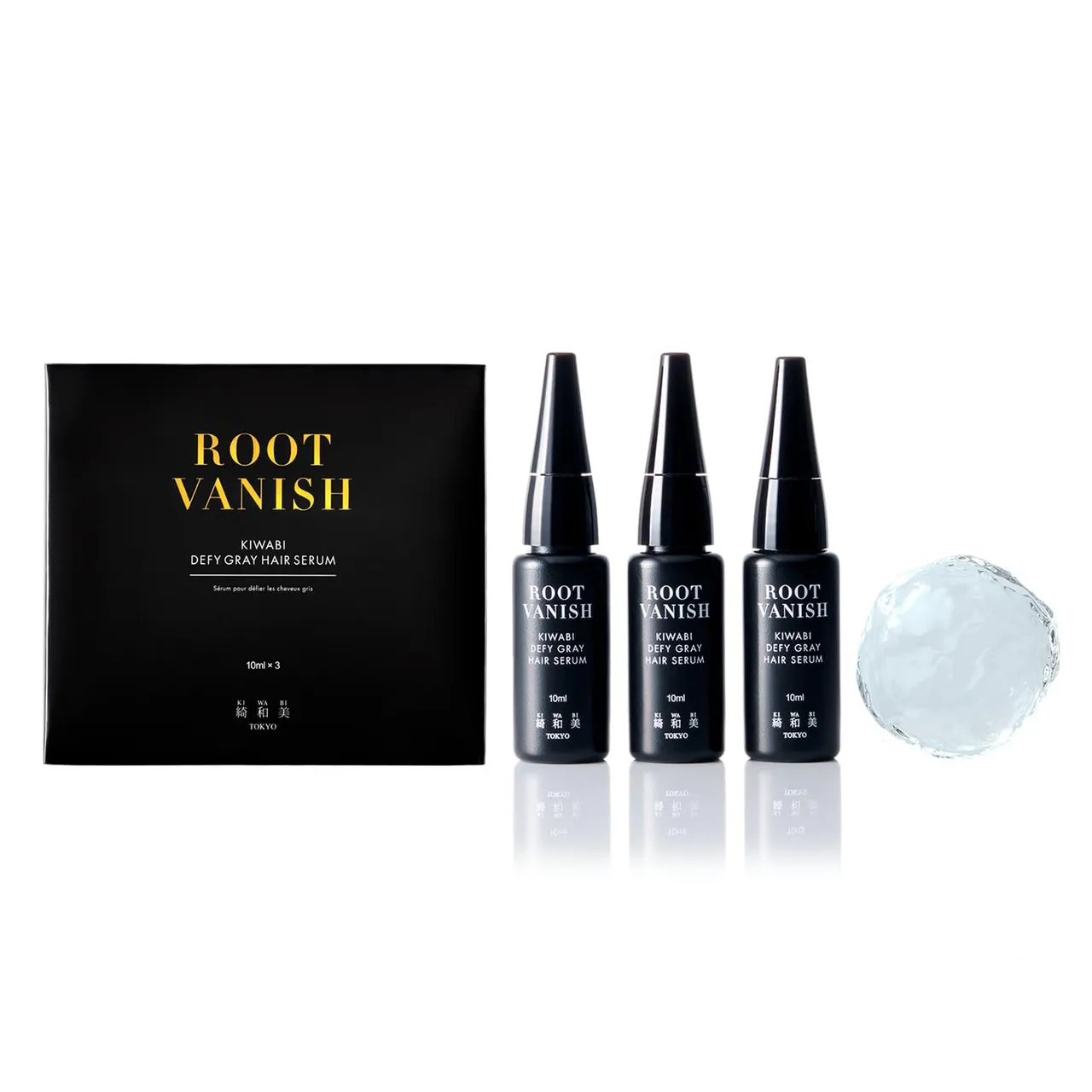 Kiwabi سيروم Root Vanish مضاد لشيب الشعر – يدعم إعادة التصبغ الطبيعي